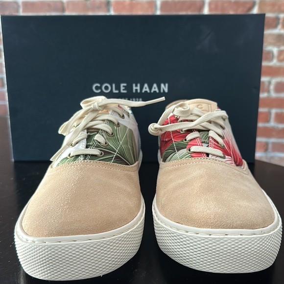 Hawaiin Print- Cole Haan Grandpro Deck LCE Ox sz10 - Picture 2 of 8